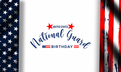 United States National Guard birthday ,December 13, to show appreciation for the U.S. national guards. Background Vector Illustration