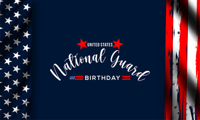 United States National Guard birthday ,December 13, to show appreciation for the U.S. national guards. Background Vector Illustration