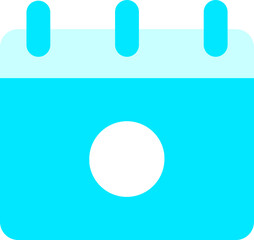 Flat Style Calendar icon or symbol.