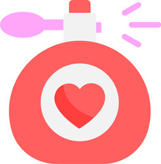 Illustration of loving spray bottle icon.