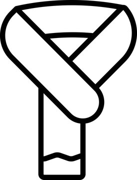 recommend clip art: Line Art Scarf icon or symbol.