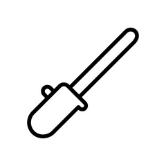 Flat style AR wand icon in line art.