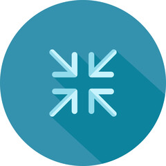 Compress Arrow icon in blue color.