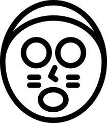 African native mask icon in black line art.