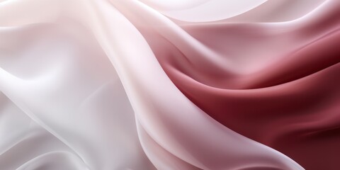 Obraz premium Abstract white and Maroon silk fabric weave of cotton or linen satin fabric lies texture background.