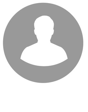 Identity unknown. Anonymous human icon symbol on transparent PNG