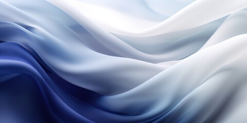 Obraz premium Abstract white and Navy silk fabric weave of cotton or linen satin fabric lies texture background.