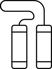 Skipping Rope icon in black outline.