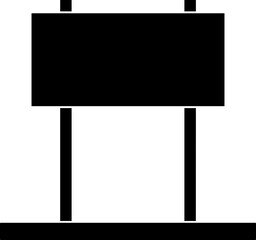 Obraz premium Signboard Icon In Black And White Color.