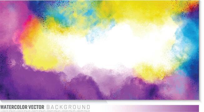 Blue, Purple, Pink, and Yellow festival background