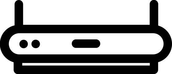 Router icon or symbol in line art.