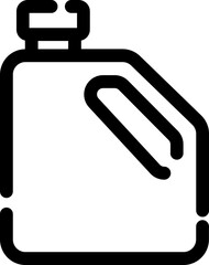 Obraz premium Line Art Illustration of Jerrycan Icon.