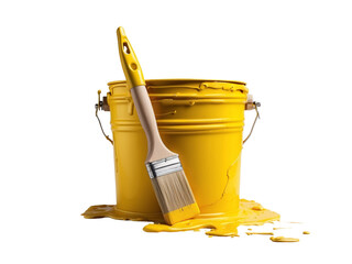 yellow paint bucket