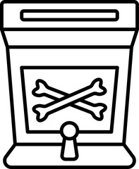 Arcade Icon In Flat Style.