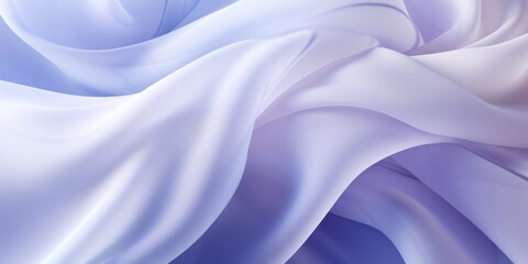 Abstract white and Periwinkle silk fabric weave of cotton or linen satin fabric lies texture background.

