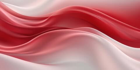 Obraz premium Abstract white and Red silk fabric weave of cotton or linen satin fabric lies texture background. 