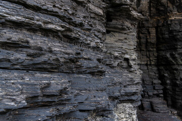 Surface of the cliff at the seaside