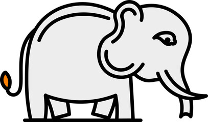 Vector illustration of Elephant icon.
