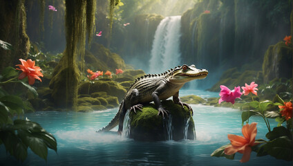 crocodile HD wallpaper