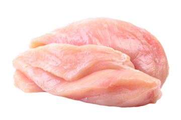 Raw chicken meat isolated