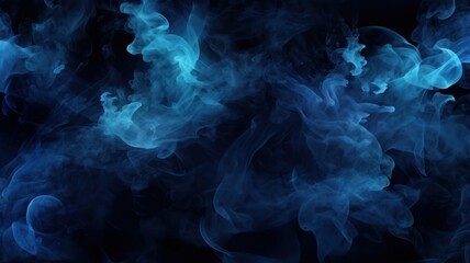 Abstract blue smoke, texture background.
