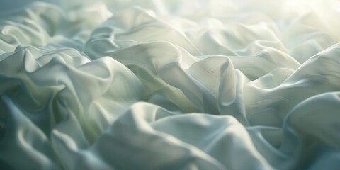 Obraz premium Abstract white color fabric, weave of cotton or linen satin fabric lies texture background. 