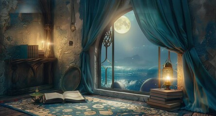 Experience the serene ambiance of Ramadan with our 4K seamless video background