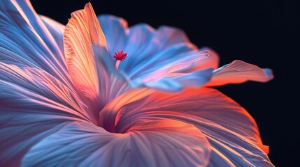 Luminous Nightfall: As darkness descends, the Ipomoea alba petals shimmer with an otherworldly...