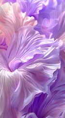 Lunar Lavender Dream: Ipomoea alba petals blend hues of lavender and ivory, casting a dreamy glow.