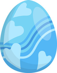 Painted and decorated Easter eggs, colorful, geometric image, vector illustration or icon or element