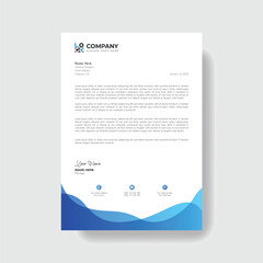 Professional and creative corporate business letter head template,