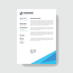 Professional and creative corporate business letter head template,
