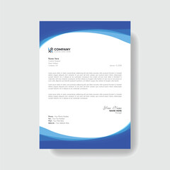 Professional and creative corporate business letter head template,