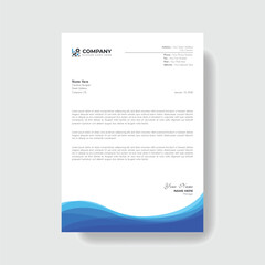 Professional and creative corporate business letter head template,