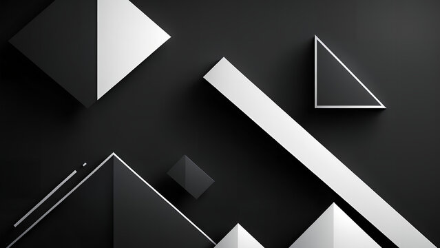 Abstract dark background Geometric shapes