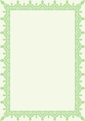 Creative color book page decoration border suitable for A4 paper