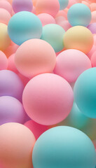 Colorful foam bubble in a vibrant mix of yellow, pink, blue, green, orange, and red