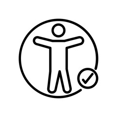 Accesbility line icon