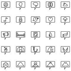 Dialogue Icon in Line Style Perfect for Presentation and any Purpose