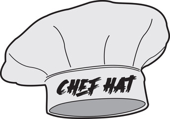 chef hat stylish vector art