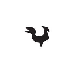 rooster logo icon vector template