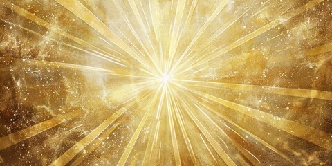 a golden holy starburst background