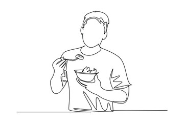 Continuous one line drawing sustainable home  concept. Doodle vector illustration.