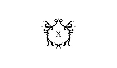 Luxury Bull Head Icon Alphabetical Logo