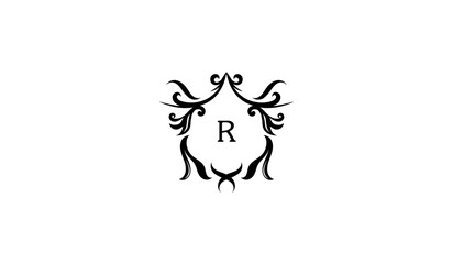 Luxury Bull Head Icon Alphabetical Logo