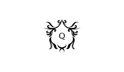Luxury Bull Head Icon Alphabetical Logo