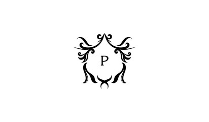 Luxury Bull Head Icon Alphabetical Logo