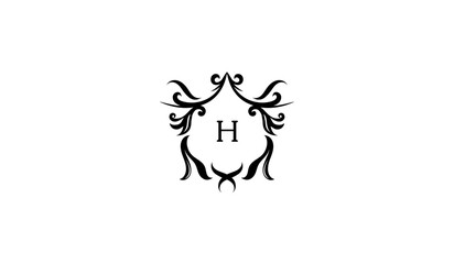 Luxury Bull Head Icon Alphabetical Logo