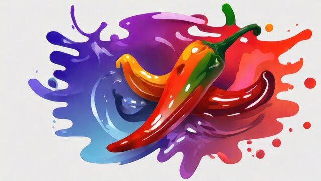 chili paint splash