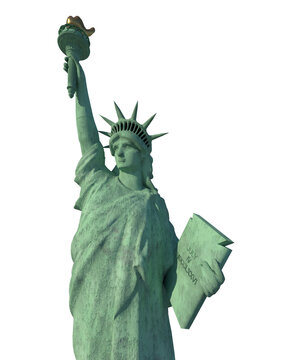 3D Rendering Statue Of Liberty high quality image png